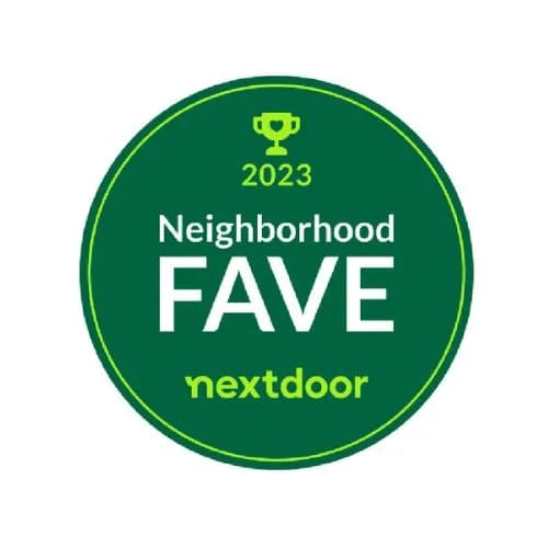 Nextdoor 2023 Neighborhood Fave award badge