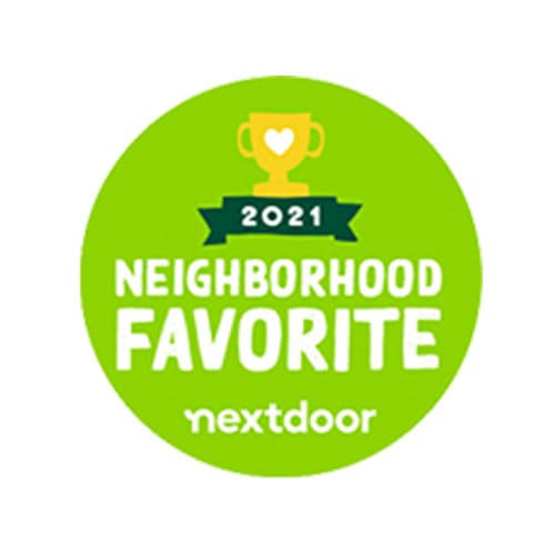 2021 Neighborhood Favorite award badge from Nextdoor.