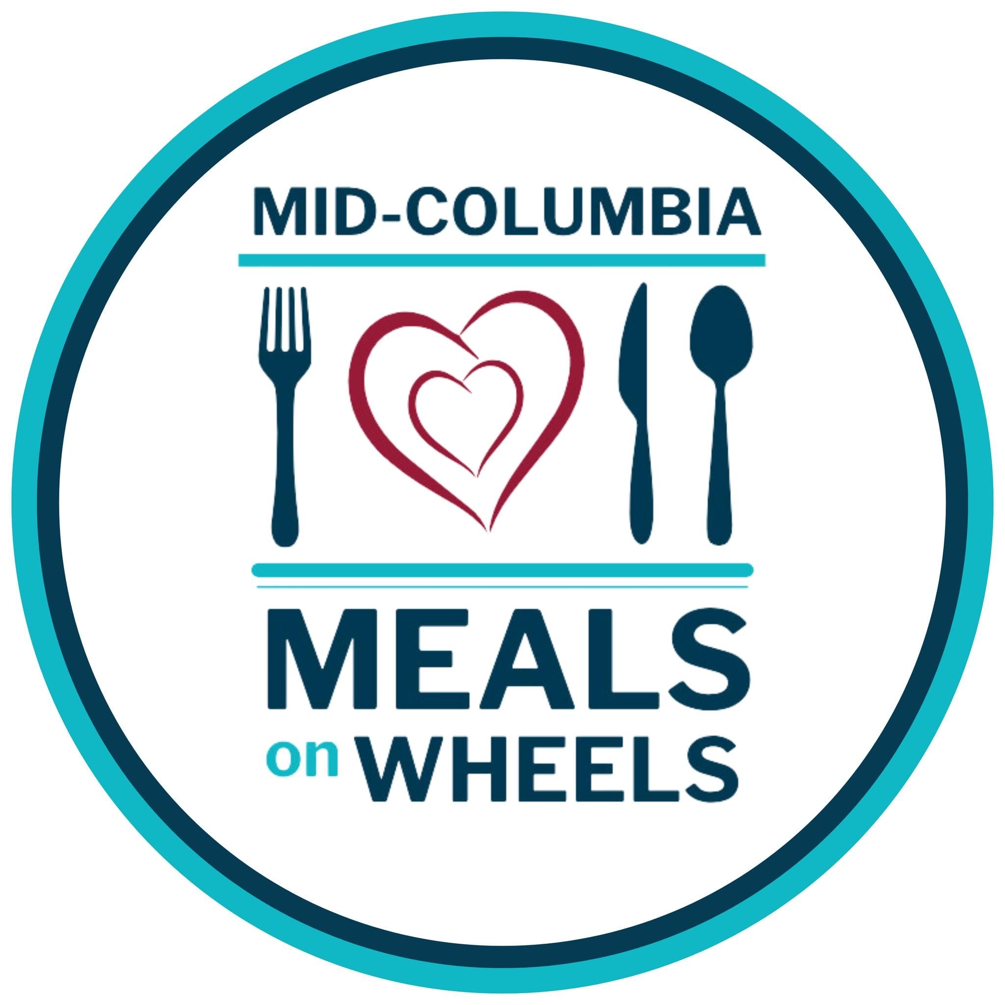 Mid-Columbia Meals on Wheels logo with heart
