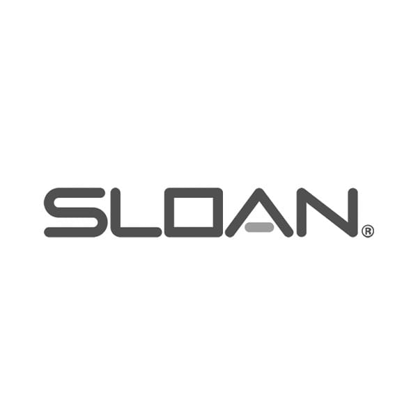 Sloan company logo in gray letters.