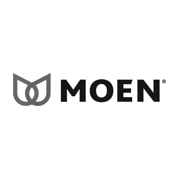 Moen logo with stylized letters